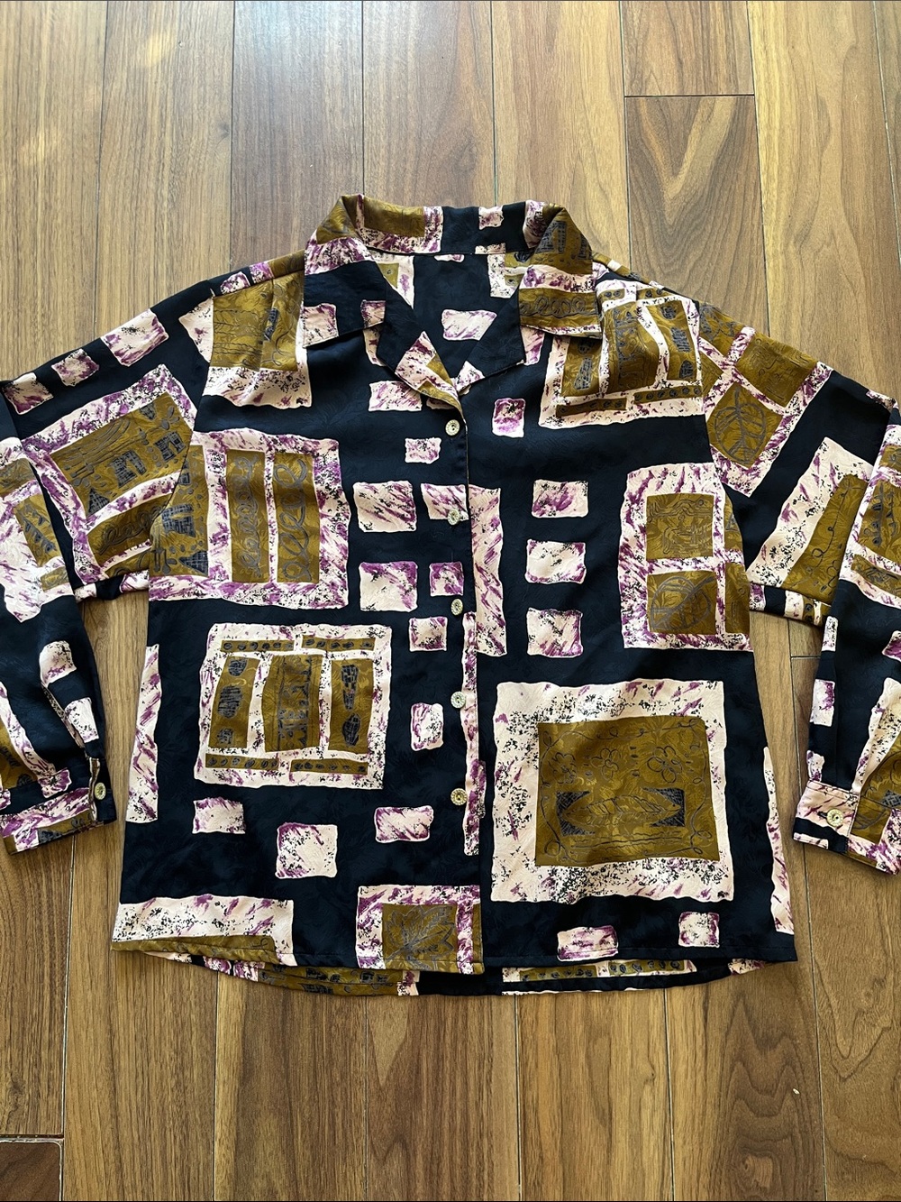 Women Long Sleeve Collar Indigo Purple Mustard Yellow-Button Down Casual Office